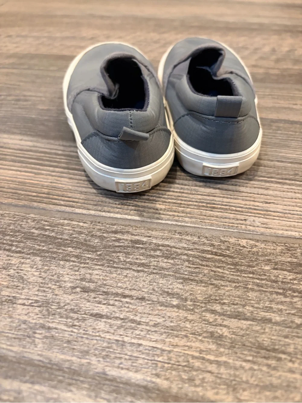 Old Navy Gray Slip-On Canvas Loafers